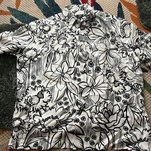 Fendi white Joshua vides edition silk short sleeve shirt 43